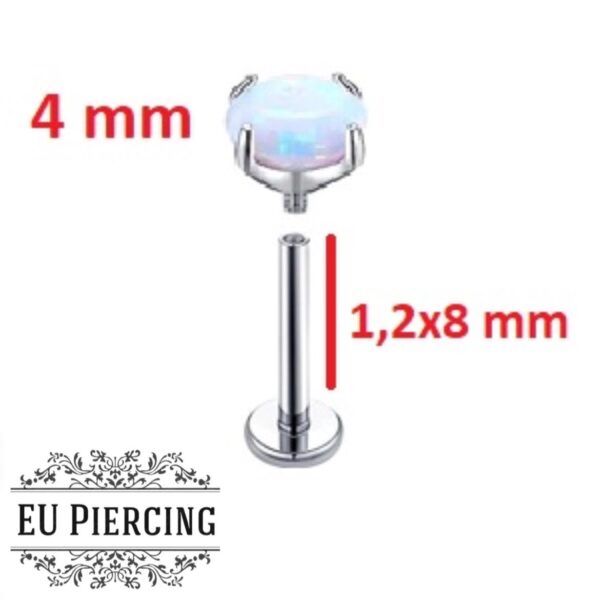 Opal Stone Lip & Cartilage Piercing